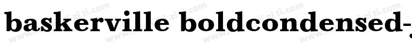 baskerville boldcondensed字体转换